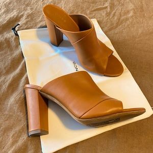 Vince Heath Cross Strap Sandal Color Cognac Size 11